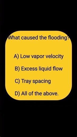 Distillation Column Flooding #Distillation #ChemicalEngineering #ProcessSafety #EngineeringTips #Sci