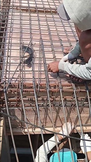 installing reinforcement for concrete stairs
