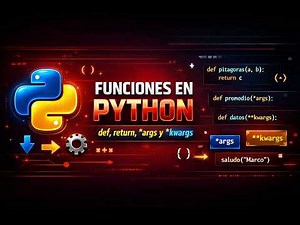 Funciones en Python 🐍 | def, return, *args, kwargs y Más desde Cero