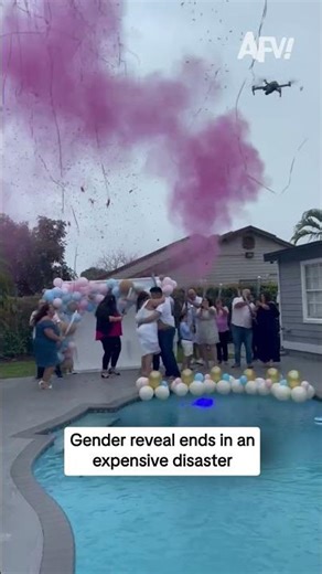 Gender reveal ends in an expensive disaster