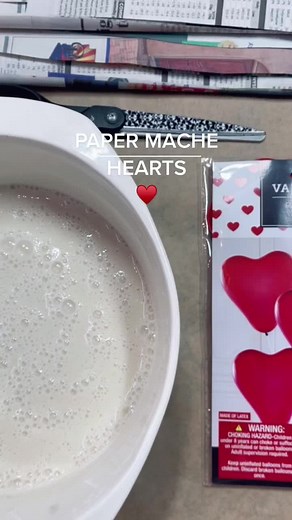 DIY Paper Mache Hearts Tutorial