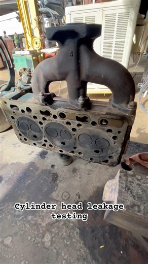 cylinder head leakage testing #shorts #mechanic #tecnician #mechancial