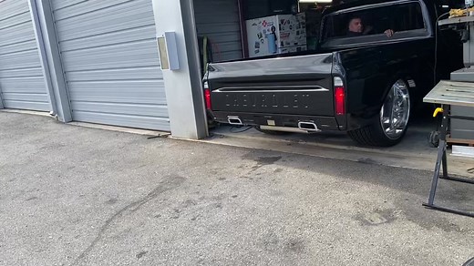 Custom Chevy C10 Truck with 24x15 Intros & Black Widow Exhaust