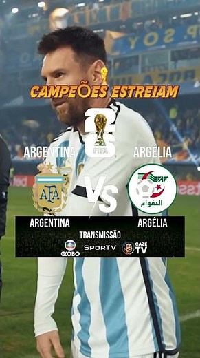 Onde vai passar o jogo da Argentina hoje? Veja horário e canais! #ShortsDeFutebol #CazeTV #Argentina