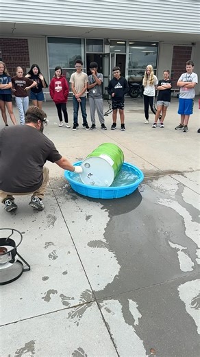 2.7M views · 51K reactions | Mr. Binfield and Mr. Kirkegaard's 7th-grade science students witnessed a pretty cool phenomenon to help them visualize Changes in Matter on the molecular level! #TigerStrongHMS #every1aTiger | Hastings Middle School | Facebook