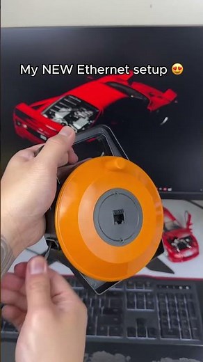 My new Ethernet setup is insane #ethernet #fastinternet #fortnite