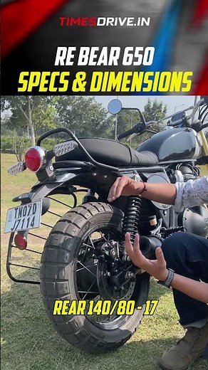 Royal Enfield Bear 650 | Specification & Dimensions You Need To Know | Times Drive #shorts