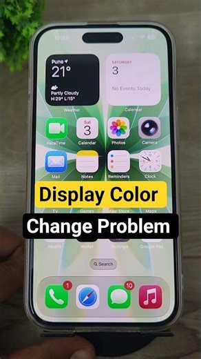 iphone display colour change problem #shorts