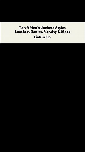 Complete Jacket Style Collection for Men | Trend & Classic Picks #fashion #hudsonjeans #denimjacket