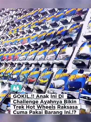 Gak perlu trek mahal.!! Pakai barang seadanya di rumah juga bisa jadi lintasan Hot Wheels DIY yang super seru dan besar banget! Tonton sampai habis buat lihat gimana kreatifnya Ziyan dan Kyo menyelesaikan challenge dari Empah! ✨ #Hotwheels #superduperziyantk