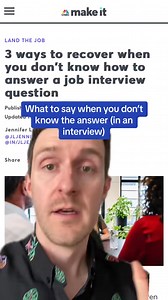 4.2K views · 31 reactions | #greenscreen what to say when you dont know what to say #interview #jobsearch #career #learnonfacebook | Richard Rose | Facebook