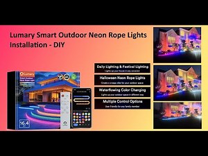 Lumary Smart Outdoor Neon Rope Lights Installation - DIY
