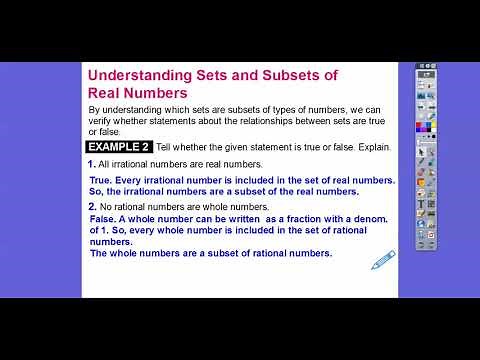 Sets of Real Numbers - Lesson 1.2