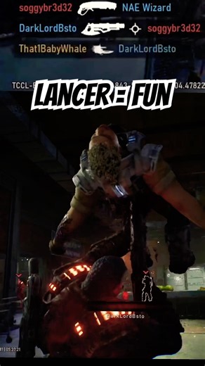 Gears of war E-Day Lancer slays 🔪 🔥 #gearsofwar #gears #gow #gearseday #eday #lancer #beta