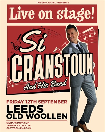🎷 Si Cranstoun brings his retro-soul and feel-good vibes to The Old Woollen, Farsley on Friday 12th September 🎶 | The Gig Cartel