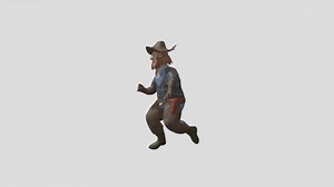 Cowboy Running Anim - 3D model by bdillenbeck1977