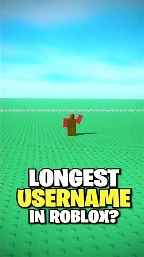 The LONGEST Username In Roblox.