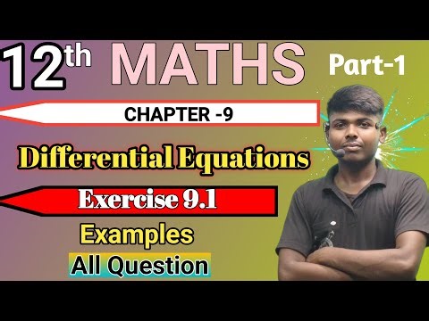 12th Maths Exercise 9.1 & examples #chapte-9 #ncert