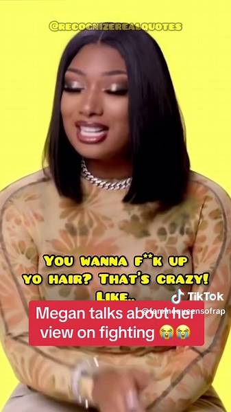 “This hair was not cheap” shes so real 😭 ~ #megantheestallion #hotgirl #hotgirlsummer #savage #body #fighting #rap #rapper #meg