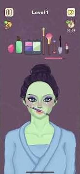Satistory: Scary Halloween – Level 1 | Bride of Frankenstein Makeup 💄⚡ (3 Stars)