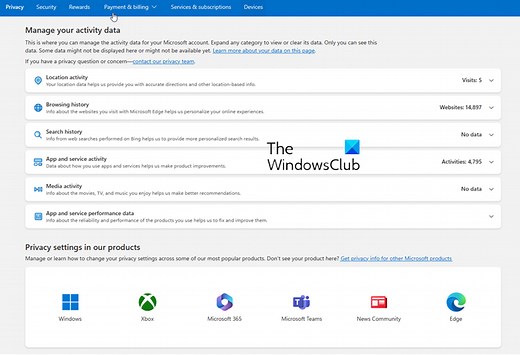 How to use Microsoft Privacy Dashboard