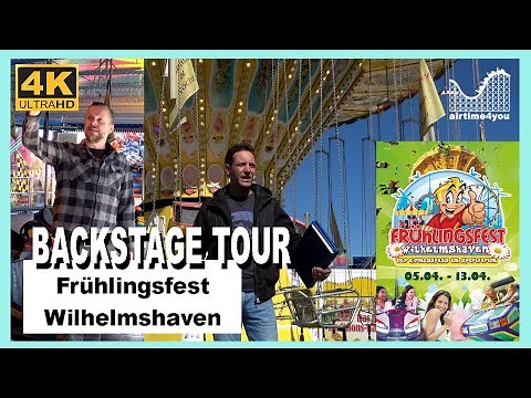 BACKSTAGE TOUR - Frühlingsfest Wilhelmshaven 2025 - Musik Express, Salto Mortale, Break Dance & Co.