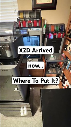 Where Will It Fit? The X2D In My Cramped Office #3dprinting #bambulab