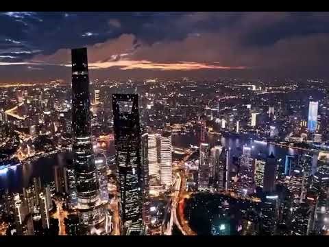 This is Shanghai, China, not Manhattan, USA.中国上海陆家嘴夜景震撼人心！｜4K