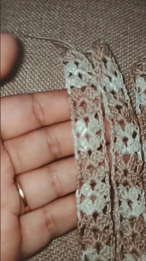 Today's progress, frog two times and was able to crochet four mile a minute strips 😌 #microcrochet