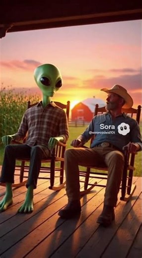 Alien vs Cowboy #joke #humor #funny #aifunny #shorts
