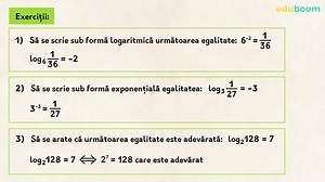 Logaritmi din numere reale pozitive M2 M3. Matematica, clasa a 10-a