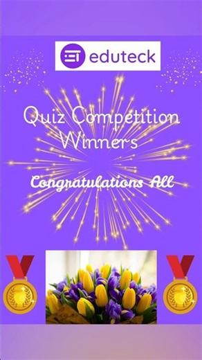 Quiz Competition Winners #eduteck #viral #onlinesclasses #quiz #study #education #like