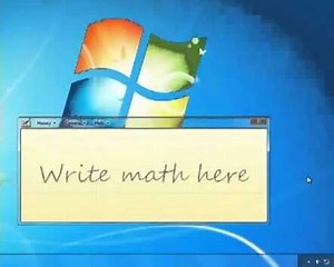 How to use the Windows 7 Math Input Panel