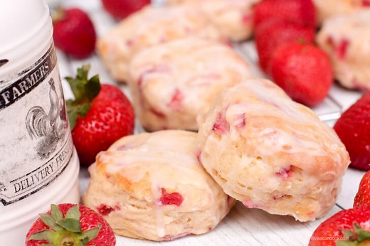 Fresh Strawberry Biscuits
