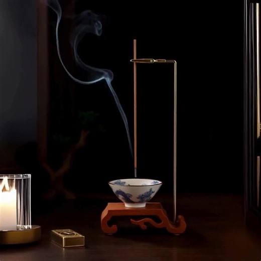 Rosewood Upside-down Incense Holder With Porcelain Ash Catcher, Incense Stick Holder, Elegant Home Decor, Incense Stick Holder,aromatherapy - Etsy