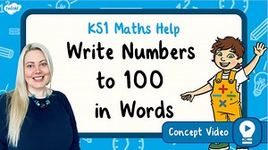 Write Numbers to 100 in Words (Place Value) | KS1 Maths Concept Video