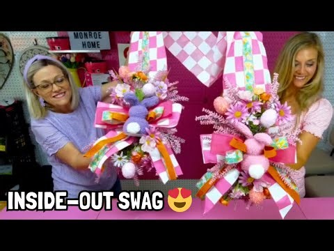 Don’t Hang a Wreath… Do THIS Instead (Inside-Out Door Swag)