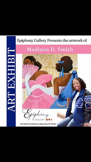 Now on Exhibit at Epiphany Gallery: Madison D. Smith A rising talent, Madison’s artwork is now on display at Epiphany Gallery! A Harding University student and National Honor Society member, she’s been featured in CanvasRebel Magazine and NBCDFW Channel 5 News. Stop by and experience her inspiring work! #EpiphanyGallery #MadisonDSmith #EmergingArtist #ArtExhibit #GarlandTX #DowntownGarland #VisitGarlandTx #GarlandCulturalArts #GarlandChamber #mdsartworx | Epiphany Gallery