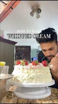 How to make whipped cream #whippedcream #whippedcreamrecipe #howto #howtobake #howtocook