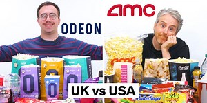 US vs UK AMC and Odeon Movie Theater Foods | Food Wars