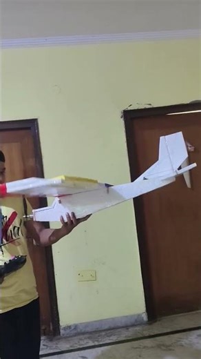 Ready for takeoff! ✈️ DIY foam RC plane build.🛠️🔥 #RCPlane#DIY #Shorts #rcjet#rcglider