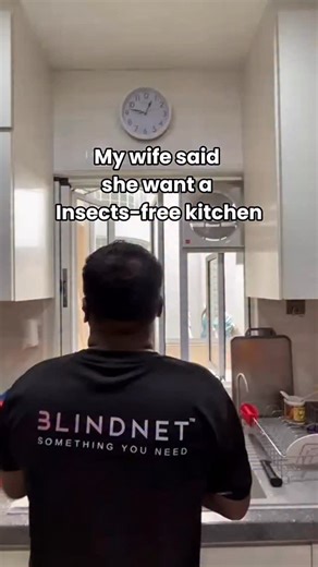 Blindnet ™ on Instagram: "“An insect-free kitchen keeps my wife at ease.” Ever since we installed this mesh, no more cockroaches, no mosquitoes, no lizards. She can cook in peace. No sudden screams. No stress. ✔️ Allows airflow ✔️ Blocks insects completely ✔️ Invisible, doesn’t block the view ✔️ Easy to maintain Sometimes, it’s not about looks — it’s about peace of mind at home. DM us for a free quote. #mosquito #mosquitonet #renovation #decor #interiordesign"