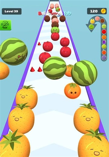Fruit Merge Game | Satisfying Juicy Combos! 🍎🍊🔥😳 #shorts
