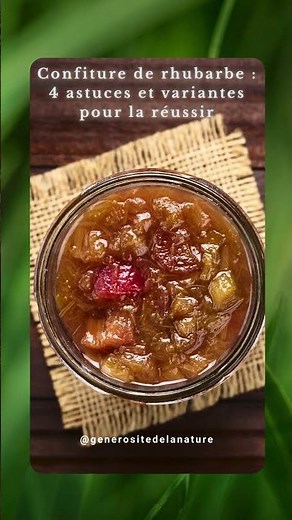 Confiture de rhubarbe