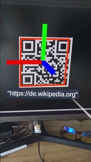 Tracking QR codes with Meta SDK on Quest3 #xr #indiedev #meta #quest3 #shorts #unity #qrcode