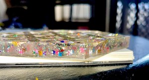 Hexagon Shaped Beverage Coaster - Shimmer - Etsy