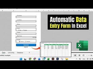 Automatic Data Entry Form in Excel Using VBA Macro