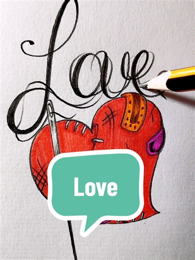 Heart Love Drawing tattoos #art #heart #love #drawing | drawings