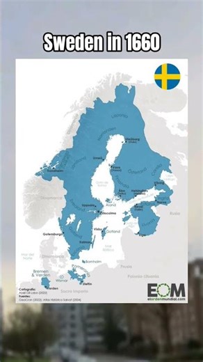 Sweden in 1660 ! #history #map #mapping #geography #europe #maps