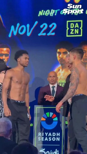 Abdullah Mason and Sam Noakes face-off for the final time ahead of their WBO lightweight world title fight 🔥 Benavidez vs. Yarde November 22: Watch only on DAZN | Sun Sport